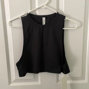 NEW with TAGS!! Lululemon Muscle Love Crop Tank Black Size 2